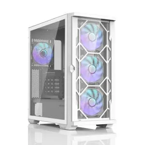 Zalman кутия Case EATX - Z10 DUO White - Mesh/Tempered Glass