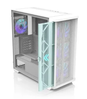 Zalman кутия Case EATX - Z10 DUO White - Mesh/Tempered Glass