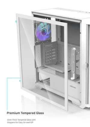 Zalman кутия Case EATX - Z10 DUO White - Mesh/Tempered Glass