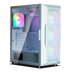 Zalman Case ATX - I3 NEO White - RGB, Mesh