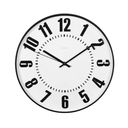 "Black Digits" Wall Clock, HAMA-185859
