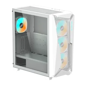 Cutie Gigabyte C301 WHITE V2, sticlă securizată, Mid-Tower, RGB Fusion