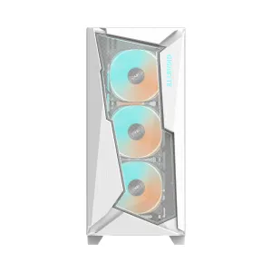 Cutie Gigabyte C301 WHITE V2, sticlă securizată, Mid-Tower, RGB Fusion