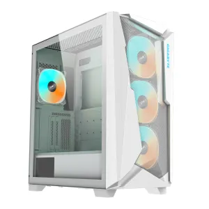 Cutie Gigabyte C301 WHITE V2, sticlă securizată, Mid-Tower, RGB Fusion