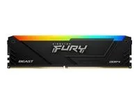 Kingston 32GB 3200MT/s DDR4 CL16 DIMM (Kit of 2) FURY Beast RGB