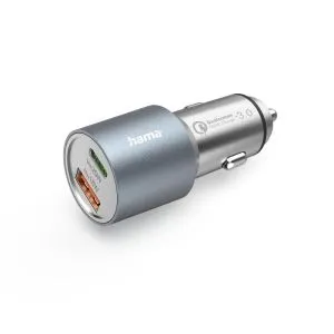 Hama Car Fast Charger, 1x USB-C PD, 1x USB-A QC, 38 W, 201639