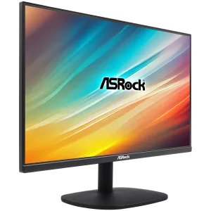 Asrock Gaming Monitor, 27" FHD(1920x1080) IPS, Anti-Glare, 100 Hz, 99% sRGB, 16:9, 1000:1, 300 cd/m², 178º/178º, 1ms (MPRT), Flicker-free, Tiltt Adjustment, 1x HDMI 2.0, 1x VGA, 3Y