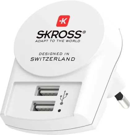 Adaptor-încărcător SKROSS Euro încărcător USB 1.302421, 2 x USB-A, 2,4A