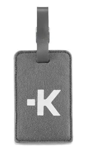 Etichete pentru bagaje Skross, card de contact, gri