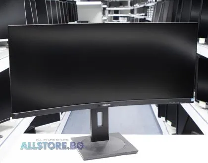 Philips 345B1C, difuzoare stereo de 34 inchi 3440x1440 WQHD 21:9 + hub USB, negru, grad A