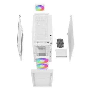 DeepCool кутия Case EATX - CH560 A-RGB White