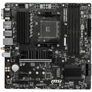 MSI B550M PRO-VDH WIFI,m-ATX,Socket AM4,AMD B550 Chipset,4 DIMMs,Dual Channel DDR4 up to 4400+(OC)MHz,1x PCIe 4.0/3.0 x16 slot,2x M.2 slots,4x USB 3.2 Gen 1, 2x USB 2.0, 1x HDMI, 1x DP, 1x VGA, WiFi, 1G LAN, 7.1 Audio, 3y warranty