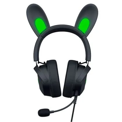 Razer Kraken Kitty V2 Pro, Gaming Wired Headset, Razer Chroma RGB, Stream Reactive Lighting, Docked Mode, 50 mm audio drivers, USB, Passive noise-canceling Microphone, Volume Control