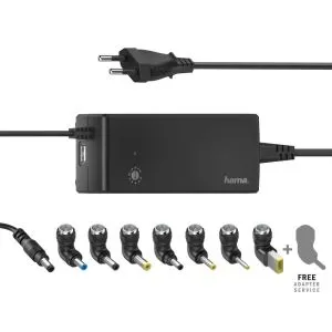 Încărcător universal pentru laptop HAMA, incl. 100-240 V, ext. 12-22V, 90W