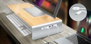 JCT425 Multi-Function Monitor Stand USB Type-C™, 4K HDMI™ & 6-Port USB™ HUB with Power Delivery
