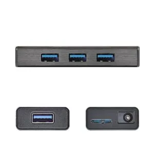 Хъб 4-портов J5 Create JUH340, USB 3.0, 1:4, Черен 