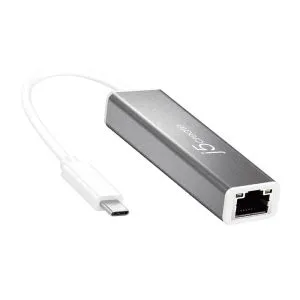 Placă de rețea j5Create JCE133G, tip USB-C 3.1 Gen1, Gigabit Ethernet, gri