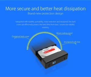 Orico Storage - Case - 3.5 inch USB3.0 UASP black - 3588US3