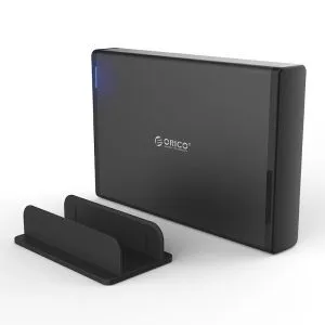 Orico Storage - Case - 3.5 inch Vertical, USB3.0, Power adapter, UASP, black - 7688U3-BK