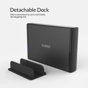 Orico Storage - Case - 3.5 inch Vertical, USB3.0, Power adapter, UASP, black - 7688U3-BK