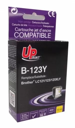 Ink cartridge UPRINT LC121/123/127 BROTHER, Yellow