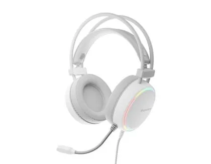 Слушалки Genesis Headset Neon 613 With Microphone RGB Illumination White