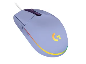Mouse pentru jocuri Logitech G102 LightSync, RGB, optic, cu fir, USB, violet