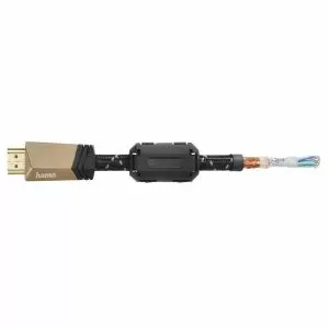 Hama Premium HDMI™ cable with Ethernet, plug - plug, ferrite, metal, 1.5 m