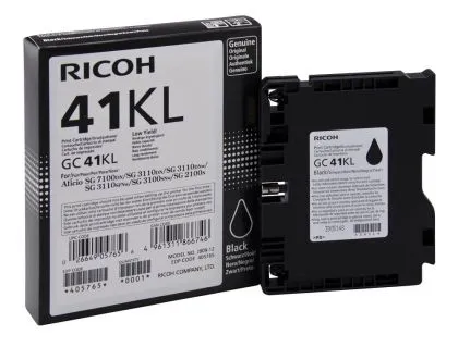 Mürekkep jeli RICOH GC 41KL, GelJet SG 2100N/2100DN, 600 kopya Siyah