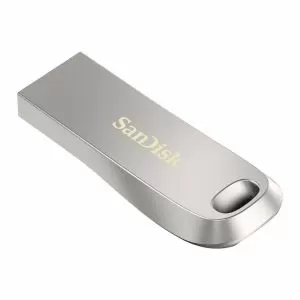 Unitate flash USB SanDisk Ultra Luxe, USB 3.1 Gen 1, 128 GB, argintiu