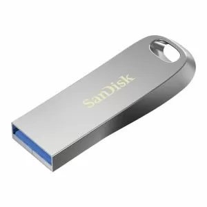 Unitate flash USB SanDisk Ultra Luxe, USB 3.1 Gen 1, 128 GB, argintiu