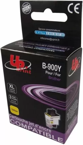 Sticla de cerneală UPRINT LC900, BROTHER, Galben