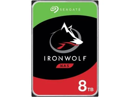 Sabit disk SEAGATE IronWolf ST8000VN004, 8 TB, 256 MB Önbellek, SATA 6,0 Gb/s