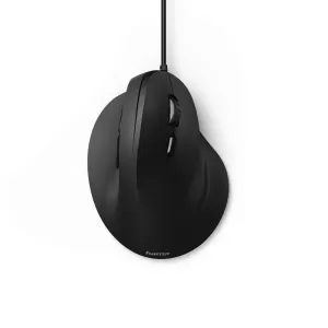 Mouse ergonomic cu fir HAMA EMC-500, USB, 1000/1400/1800 dpi, negru