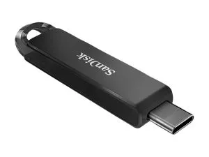 Stick de memorie SanDisk Ultra USB, USB-C, 64 GB, negru