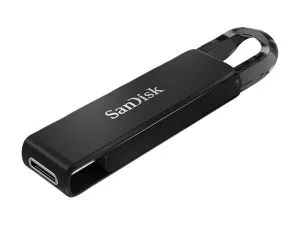 Stick de memorie SanDisk Ultra USB, USB-C, 64 GB, negru