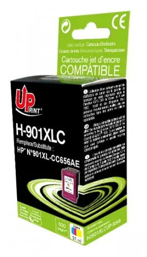 UPRINT CC656A HP mürekkep kartuşu, Camgöbeği/Macenta/Sarı