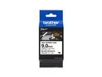 Tub termocontractabil BROTHER negru pe alb 9,0 mm