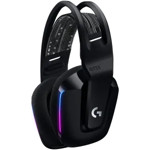 Căști pentru jocuri RGB fără fir LOGITECH G733 LIGHTSPEED - NEGRU