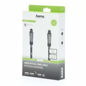 Audio Optical Fibre Cable HAMA ODT plug (Toslink), metal, 3 m