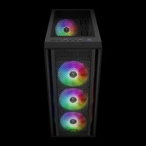 Cutie Gamdias Case ATX - AURA GC2 Elite - Mesh, RGB, Sticla Securizata