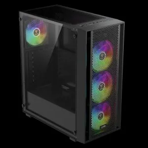 Cutie Gamdias Case ATX - AURA GC2 Elite - Mesh, RGB, Sticla Securizata
