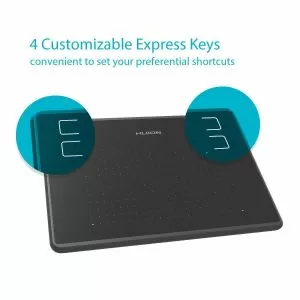 Graphic Tablet HUION Inspiroy H430P, USB, Black