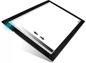 Pad de lumină LED pentru desen HUION Pad de lumină LED L4S, USB, Negru