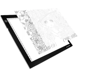 Pad de lumină LED pentru desen HUION Pad de lumină LED L4S, USB, Negru