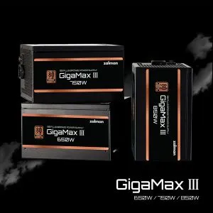 Zalman PSU GigaMax III ATX 3.0 850W Bronze - ZM850-GV3