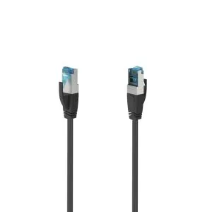 Cablu de rețea HAMA, S/FTP CAT 6a, 10 Gbit/s, S/FTP RJ-45-RJ45, 5 m, Negru