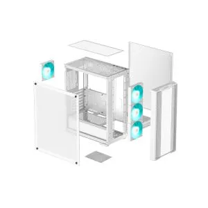 DeepCool Case ATX - CC560 WH v2