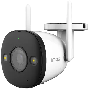 Imou Bullet 2, tam renkli gece görüşlü Wi-Fi IP kamera, 4MP, 1/2,7" progresif CMOS, H.265/H.264, 25fps@1440, 2,8mm lens, görüş alanı: 104°, 30 m'ye kadar IR , 16xDijital Yakınlaştırma, 1xRJ45, 256 GB'a kadar Mikro SD, Dahili Mikrofon ve Hoparlör, Hareket 
