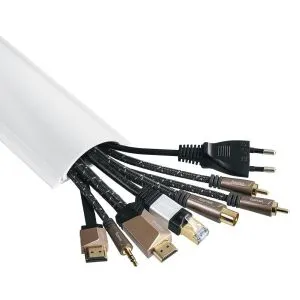 Hama Cable Duct, Self-adhesive, Semicircular, 100 x 7 x 2.1 cm, 220894